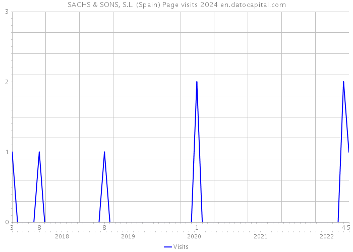 SACHS & SONS, S.L. (Spain) Page visits 2024 
