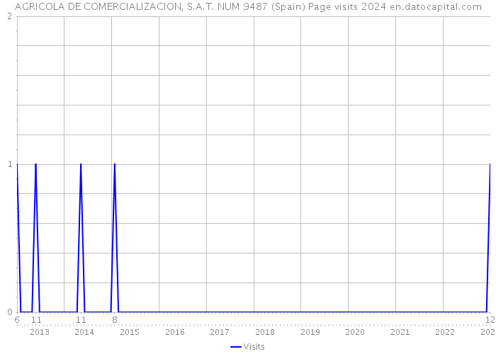 AGRICOLA DE COMERCIALIZACION, S.A.T. NUM 9487 (Spain) Page visits 2024 