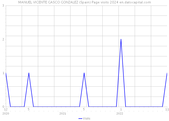 MANUEL VICENTE GASCO GONZALEZ (Spain) Page visits 2024 