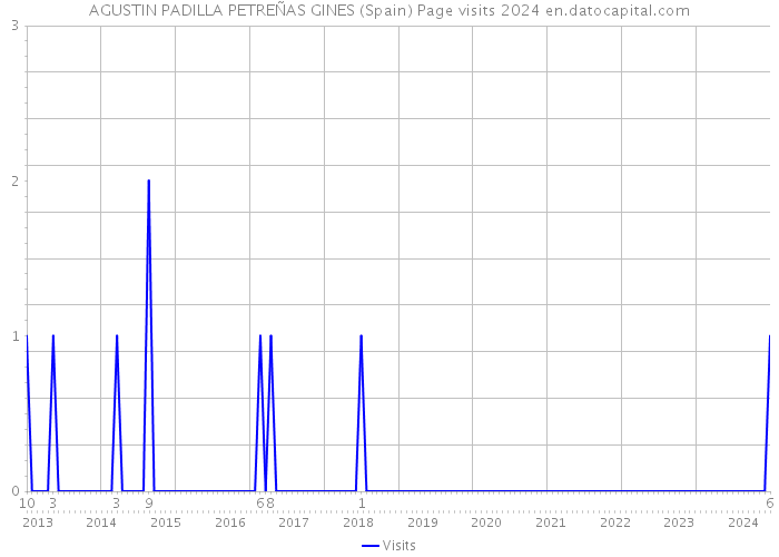 AGUSTIN PADILLA PETREÑAS GINES (Spain) Page visits 2024 