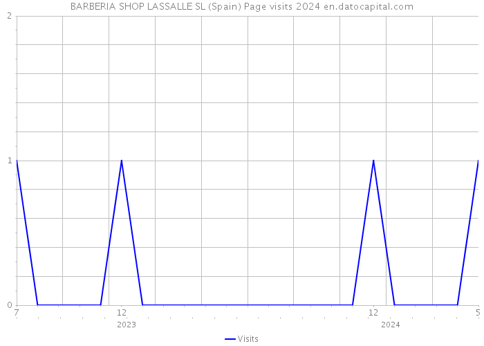 BARBERIA SHOP LASSALLE SL (Spain) Page visits 2024 