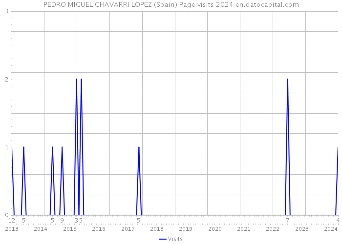 PEDRO MIGUEL CHAVARRI LOPEZ (Spain) Page visits 2024 