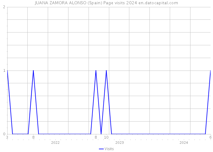 JUANA ZAMORA ALONSO (Spain) Page visits 2024 