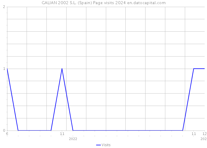 GALIAN 2002 S.L. (Spain) Page visits 2024 