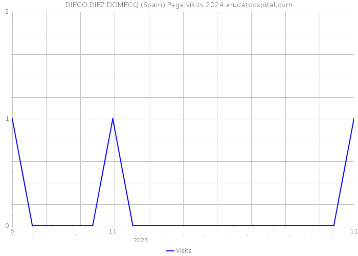 DIEGO DIEZ DOMECQ (Spain) Page visits 2024 