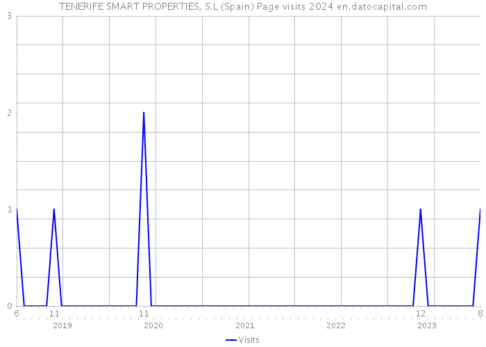 TENERIFE SMART PROPERTIES, S.L (Spain) Page visits 2024 