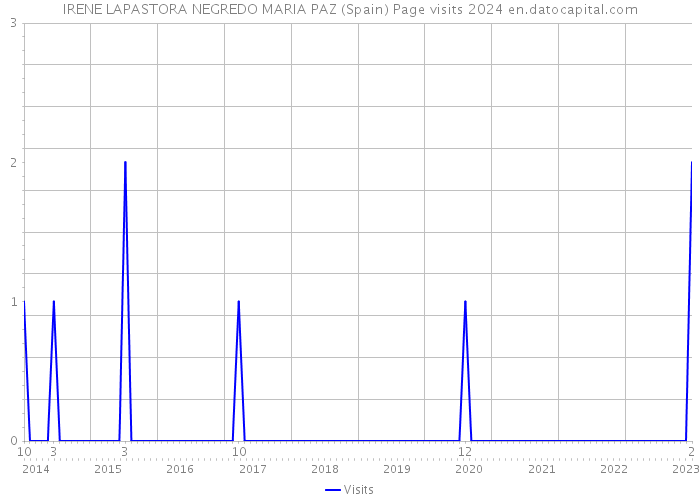 IRENE LAPASTORA NEGREDO MARIA PAZ (Spain) Page visits 2024 