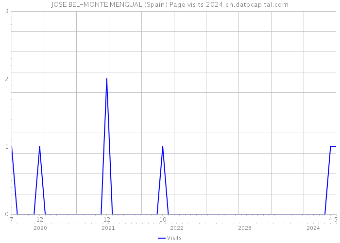 JOSE BEL-MONTE MENGUAL (Spain) Page visits 2024 
