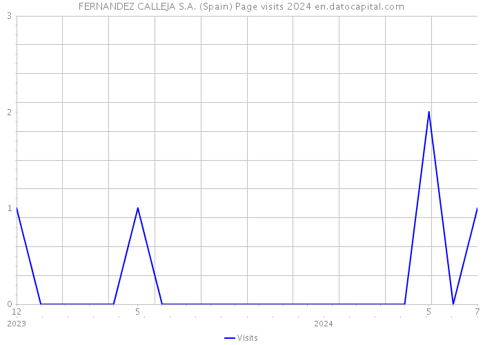 FERNANDEZ CALLEJA S.A. (Spain) Page visits 2024 