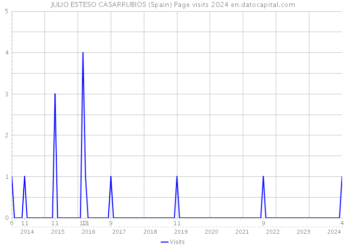 JULIO ESTESO CASARRUBIOS (Spain) Page visits 2024 