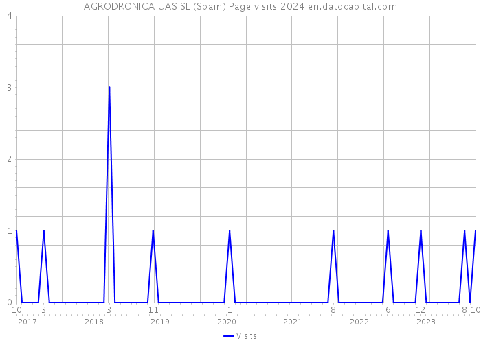 AGRODRONICA UAS SL (Spain) Page visits 2024 