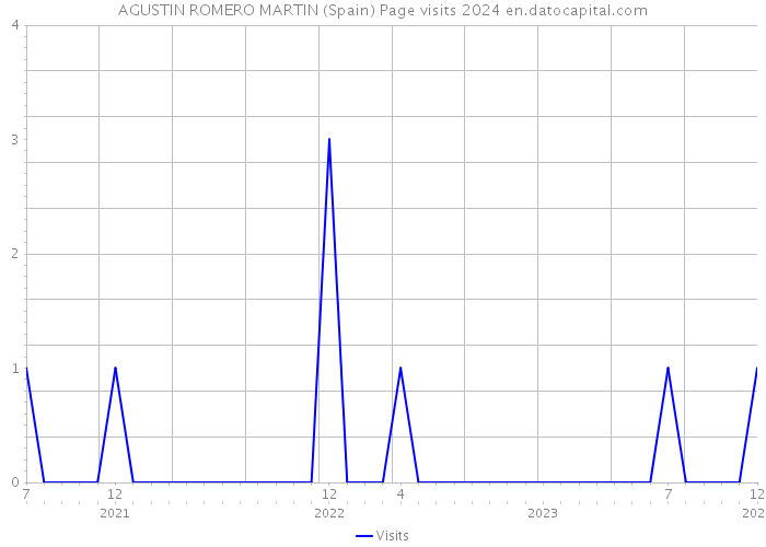 AGUSTIN ROMERO MARTIN (Spain) Page visits 2024 