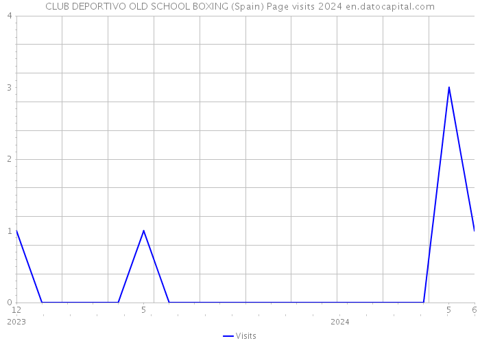 CLUB DEPORTIVO OLD SCHOOL BOXING (Spain) Page visits 2024 