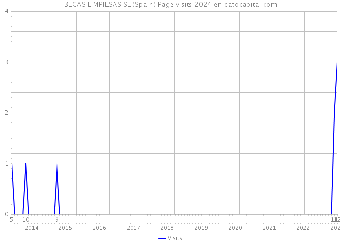 BECAS LIMPIESAS SL (Spain) Page visits 2024 