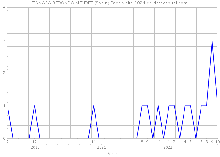 TAMARA REDONDO MENDEZ (Spain) Page visits 2024 