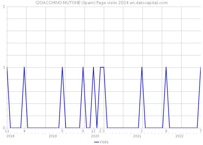GIOACCHINO MUTONE (Spain) Page visits 2024 