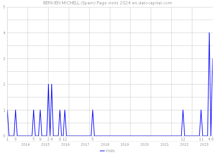 BERKIEN MICHELL (Spain) Page visits 2024 