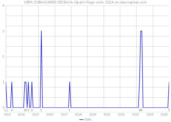 KEPA ZUBIAGUIRRE CECEAGA (Spain) Page visits 2024 
