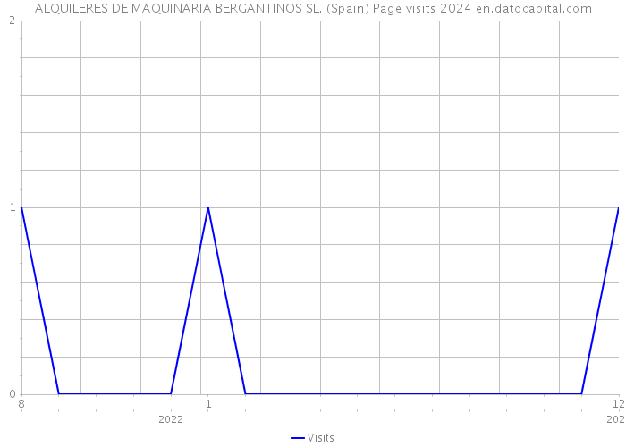 ALQUILERES DE MAQUINARIA BERGANTINOS SL. (Spain) Page visits 2024 