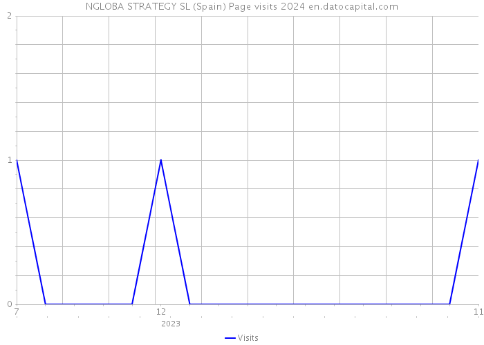 NGLOBA STRATEGY SL (Spain) Page visits 2024 