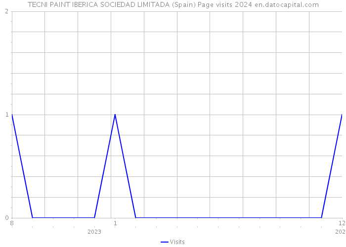 TECNI PAINT IBERICA SOCIEDAD LIMITADA (Spain) Page visits 2024 