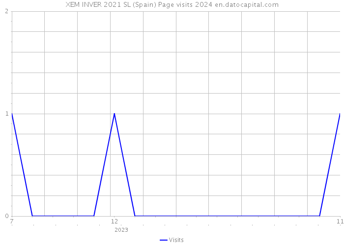 XEM INVER 2021 SL (Spain) Page visits 2024 