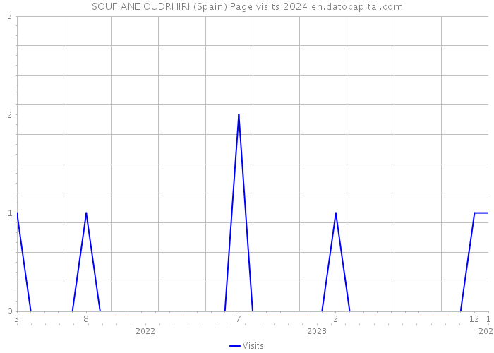 SOUFIANE OUDRHIRI (Spain) Page visits 2024 