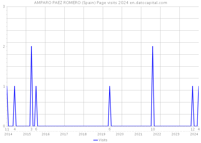 AMPARO PAEZ ROMERO (Spain) Page visits 2024 