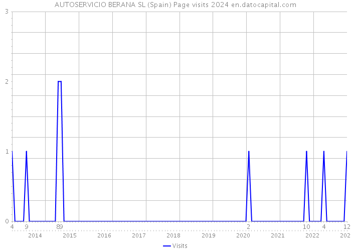 AUTOSERVICIO BERANA SL (Spain) Page visits 2024 