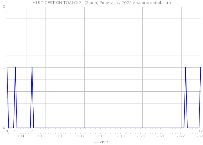 MULTIGESTION TOALCI SL (Spain) Page visits 2024 
