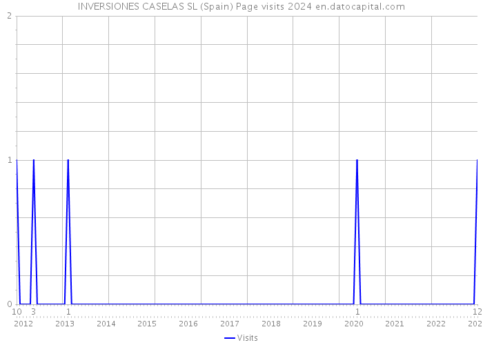 INVERSIONES CASELAS SL (Spain) Page visits 2024 