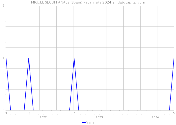 MIGUEL SEGUI FANALS (Spain) Page visits 2024 