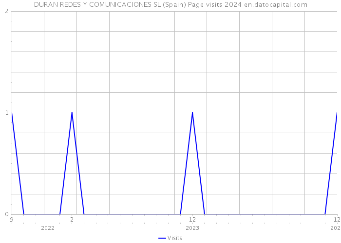 DURAN REDES Y COMUNICACIONES SL (Spain) Page visits 2024 