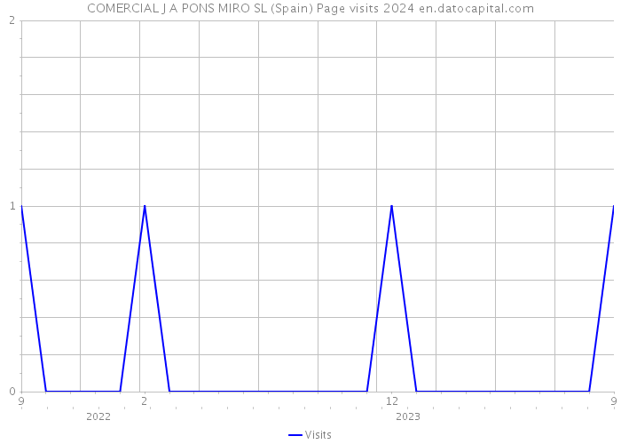 COMERCIAL J A PONS MIRO SL (Spain) Page visits 2024 