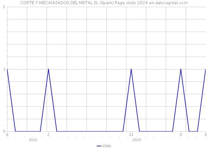 CORTE Y MECANIZADOS DEL METAL SL (Spain) Page visits 2024 