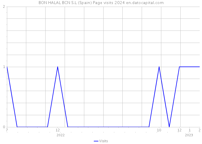BON HALAL BCN S.L (Spain) Page visits 2024 