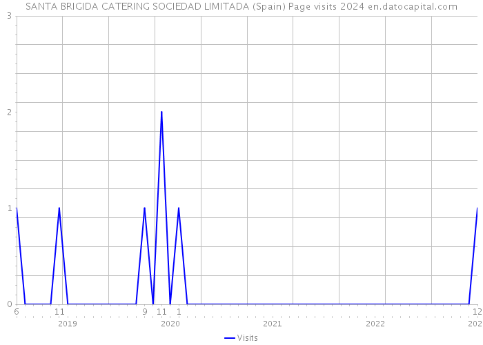 SANTA BRIGIDA CATERING SOCIEDAD LIMITADA (Spain) Page visits 2024 