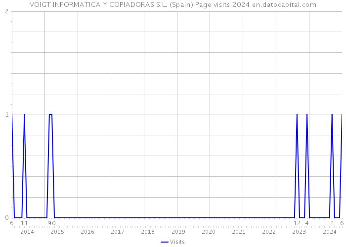 VOIGT INFORMATICA Y COPIADORAS S.L. (Spain) Page visits 2024 