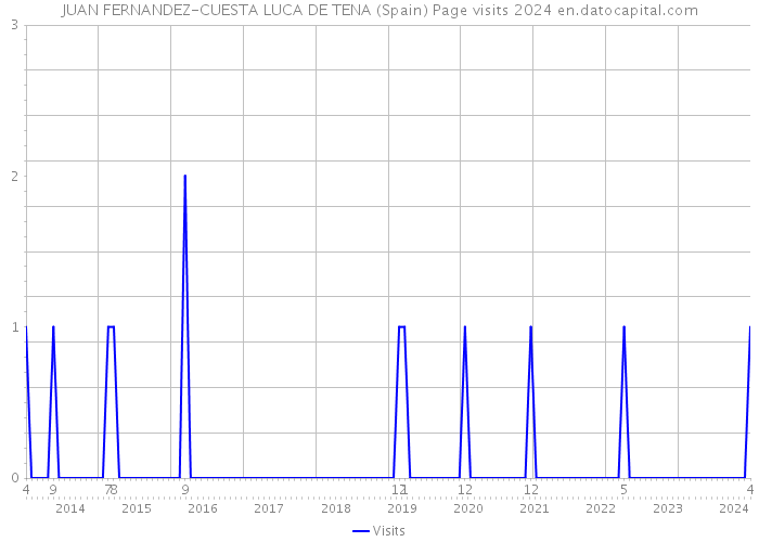 JUAN FERNANDEZ-CUESTA LUCA DE TENA (Spain) Page visits 2024 