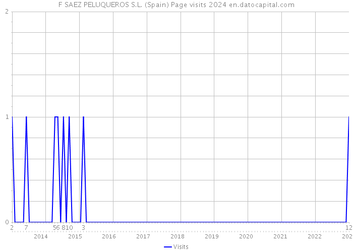F SAEZ PELUQUEROS S.L. (Spain) Page visits 2024 