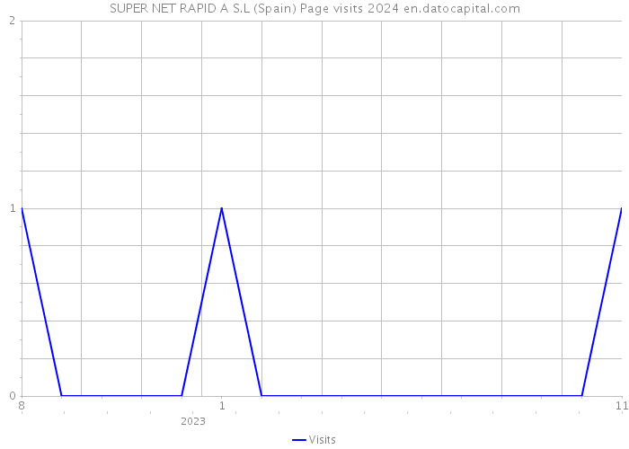 SUPER NET RAPID A S.L (Spain) Page visits 2024 