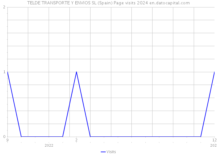 TELDE TRANSPORTE Y ENVIOS SL (Spain) Page visits 2024 