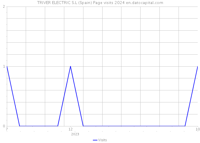 TRIVER ELECTRIC S.L (Spain) Page visits 2024 