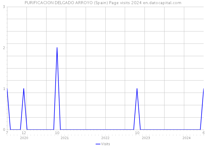 PURIFICACION DELGADO ARROYO (Spain) Page visits 2024 