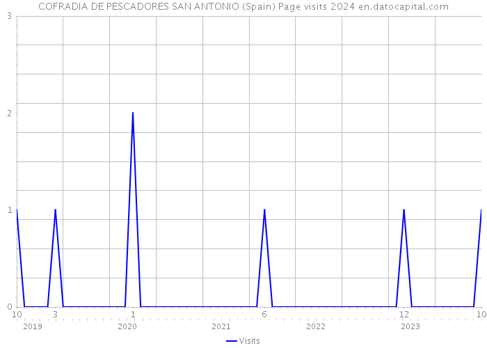 COFRADIA DE PESCADORES SAN ANTONIO (Spain) Page visits 2024 