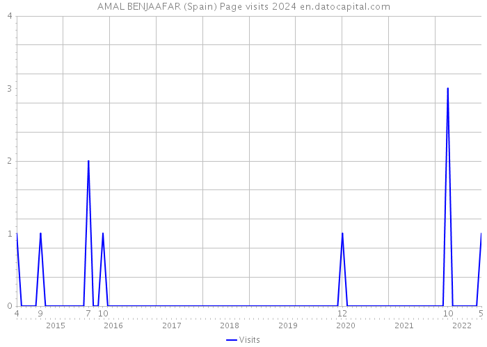 AMAL BENJAAFAR (Spain) Page visits 2024 