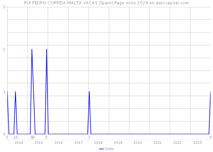 RUI PEDRO CORREIA MALTA VACAS (Spain) Page visits 2024 