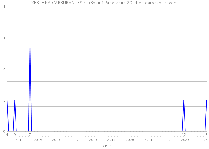 XESTEIRA CARBURANTES SL (Spain) Page visits 2024 