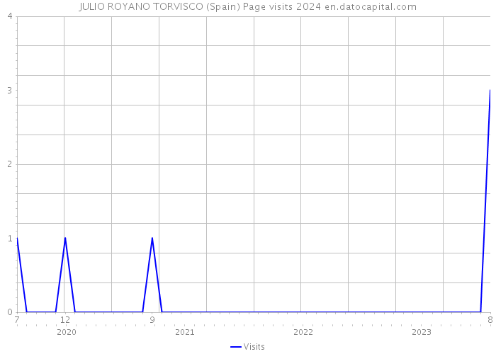 JULIO ROYANO TORVISCO (Spain) Page visits 2024 