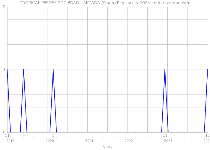 TROPICAL PERSEA SOCIEDAD LIMITADA (Spain) Page visits 2024 